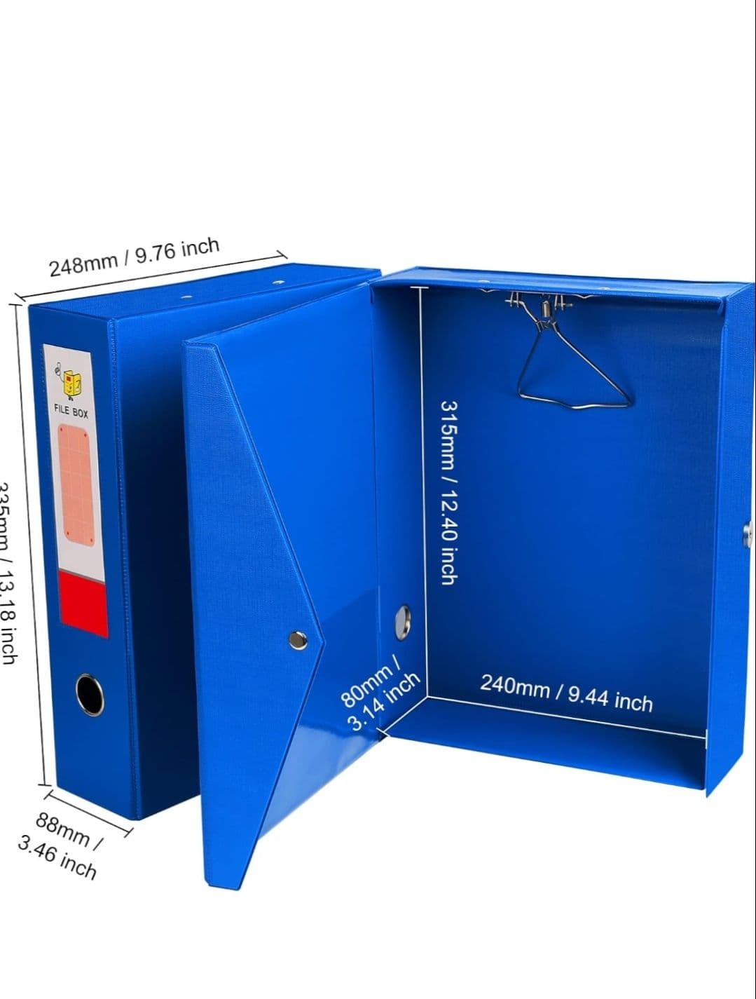 No Brand Thick Solid Box File | Heavy Duty Office Document Storage File stationary, toys & sports — thumbnail 4 of 4