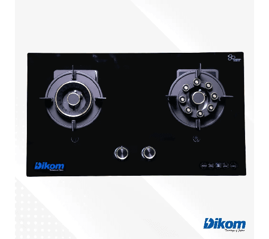 Dikom 2 Burner Foldable Gas Hob TBGDKH02 – Premium Built-In Kitchen Gas Stove