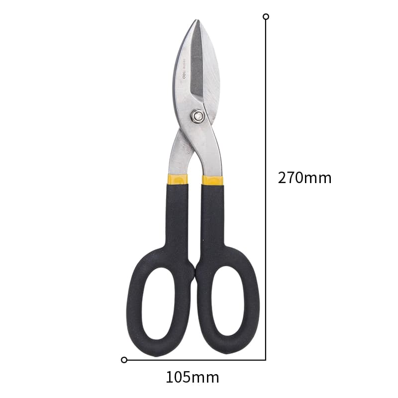 Deli Tools Deli EDL25910 Tin Snip | Heavy-Duty Metal Cutting Shears hardware & machinery — thumbnail 4 of 5