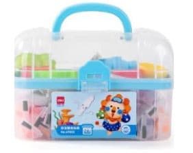 Deli 67825 24 Color Modeling Dough Set | 255g Soft Non-Toxic Play Dough for Kids & DIY Crafts