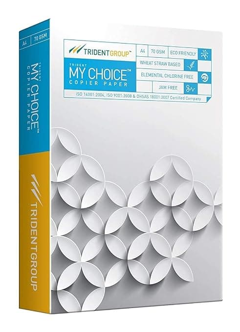 Trident Set of Five Trident Group My Choice A4 Paper 500 Sheets 70 GSM | Premium Copier & Printer Paper stationary, toys &… — thumbnail 3 of 4