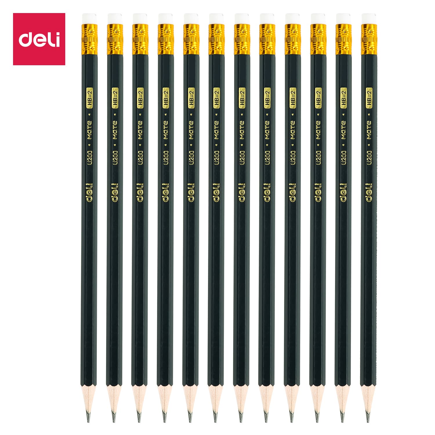 Deli-EU20000 Graphite Pencil – Smooth Writing & Durable HB Pencil for School, Office & Sketching