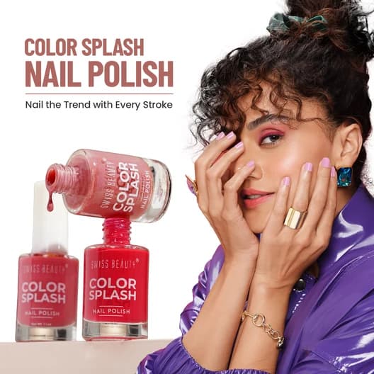 Swiss Beauty Swiss Beauty Color Splash Nail Polish | Long-Lasting Glossy Nail Paint per pcs daily essentials & lifestyle — thumbnail 3 of 3