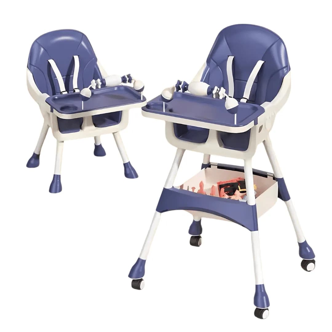 2-in-1 Convertible – Foldable Baby High Chair – Grows With Your Child from Baby to Toddler