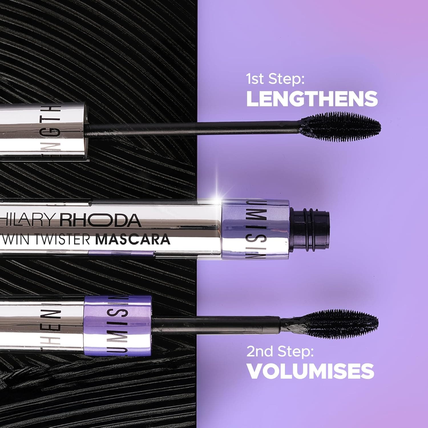 HILARY RHODA Hilary Rhoda Twin Twister Mascara | 2-in-1 Volume & Length Mascara daily essentials & lifestyle — thumbnail 3 of 7