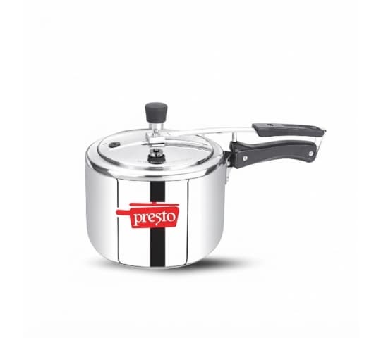 Presto Stainless Steel Induction Base Classic Pressure Cooker 2.5 Litre | SS Pressure Cooker