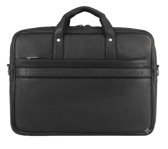 WildHorn WildHorn Nepal Genuine Leather Laptop Bag for 15.6 Inch Laptop & MacBook | MB 580 Black daily essentials & lifestyle — thumbnail 2 of 2