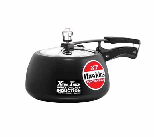 Hawkins CXT20 2L Pressure Cooker Black | Induction & Gas Compatible Durable Cooker