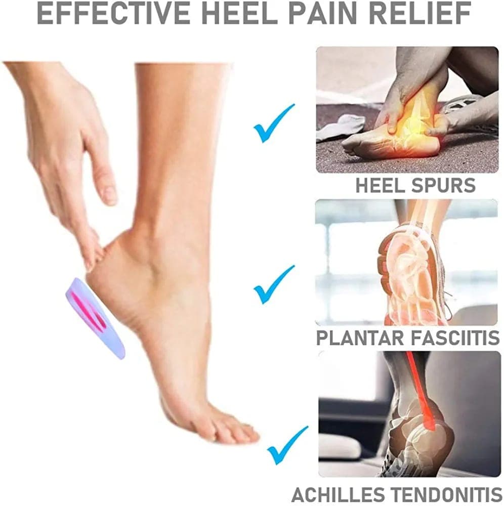 Silicone Gel Heel Cups for Heel Pain Relief – Soft Cushion Heel Pads (1 Pair) daily essentials & lifestyle — thumbnail 3 of 3