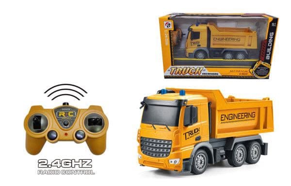 HappyHours RC Dump Truck Construction Toy