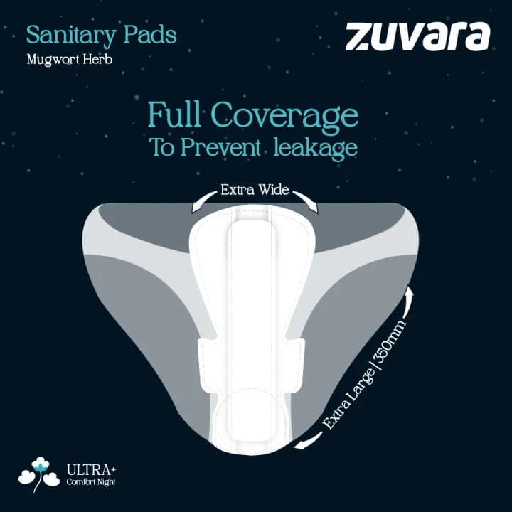 Zuvara Zuvara Sanitary Pads XXL 350mm Ultra+ Pack of 18 for Heavy Flow Protection daily essentials & lifestyle — thumbnail 2 of 5