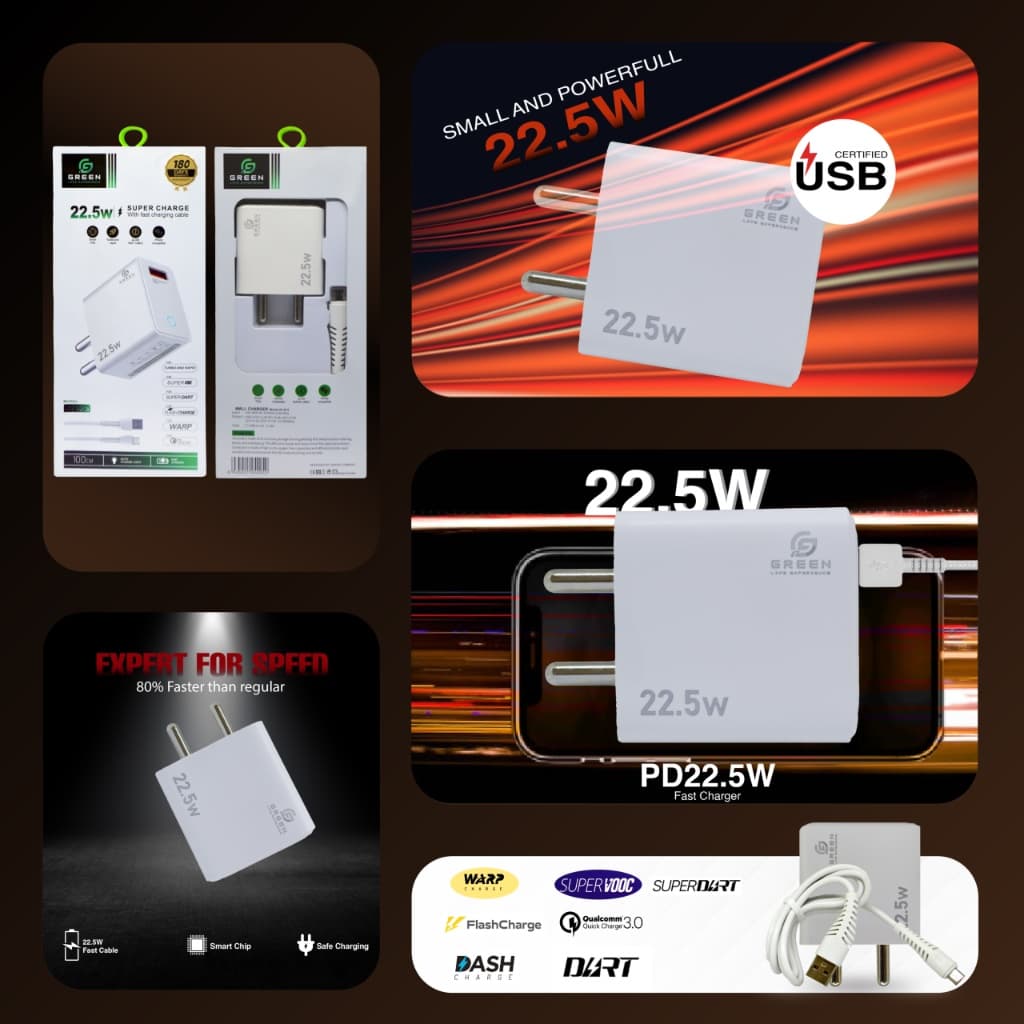 Greenlife Green UV-22.5 Fast Charger electronics — thumbnail 3 of 3