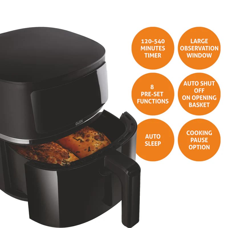 GLEN GLEN Digital Air Fryer 4.2L Capacity | 1350W Oil-Free Air Fryer with 8 Preset Menus, Timer & Temperature Control |… — thumbnail 7 of 7