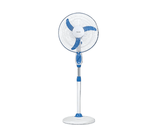 Yasuda - Yasuda 16'' High Speed Stand Fan Blue and White YS-ST940H B