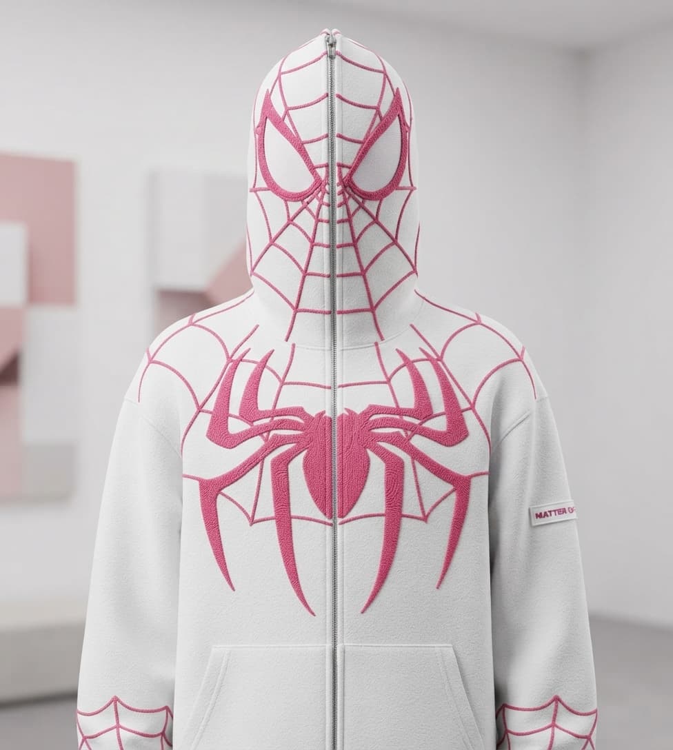 Marvel Spider-Man Hoodie Suit for Men – Pink