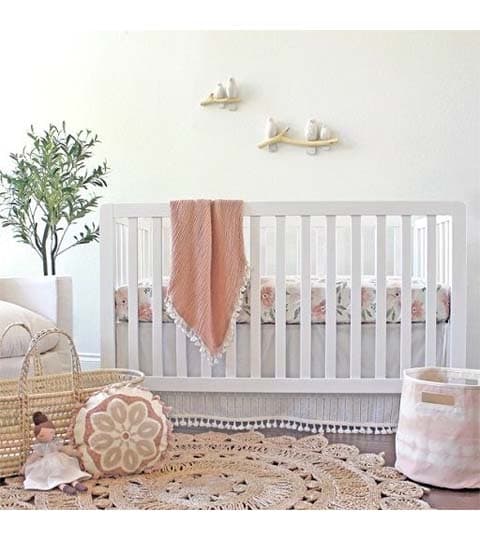 Crane Baby Crane Parker Mandala Round Pillow BC-100PC-2 – Decorative Cotton Nursery Cushion daily essentials & lifestyle — thumbnail 2 of 2
