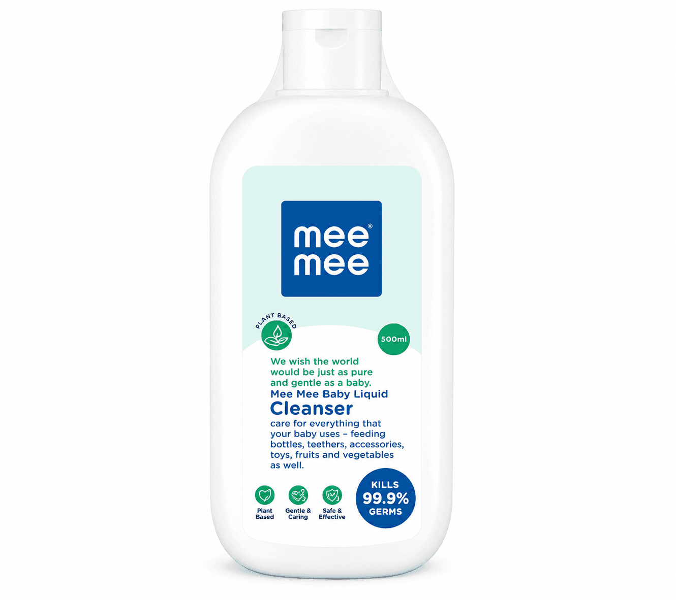Mee Mee Baby Liquid Cleanser 500ml | Plant-Based Baby Bottle, Toy & Fruit Wash