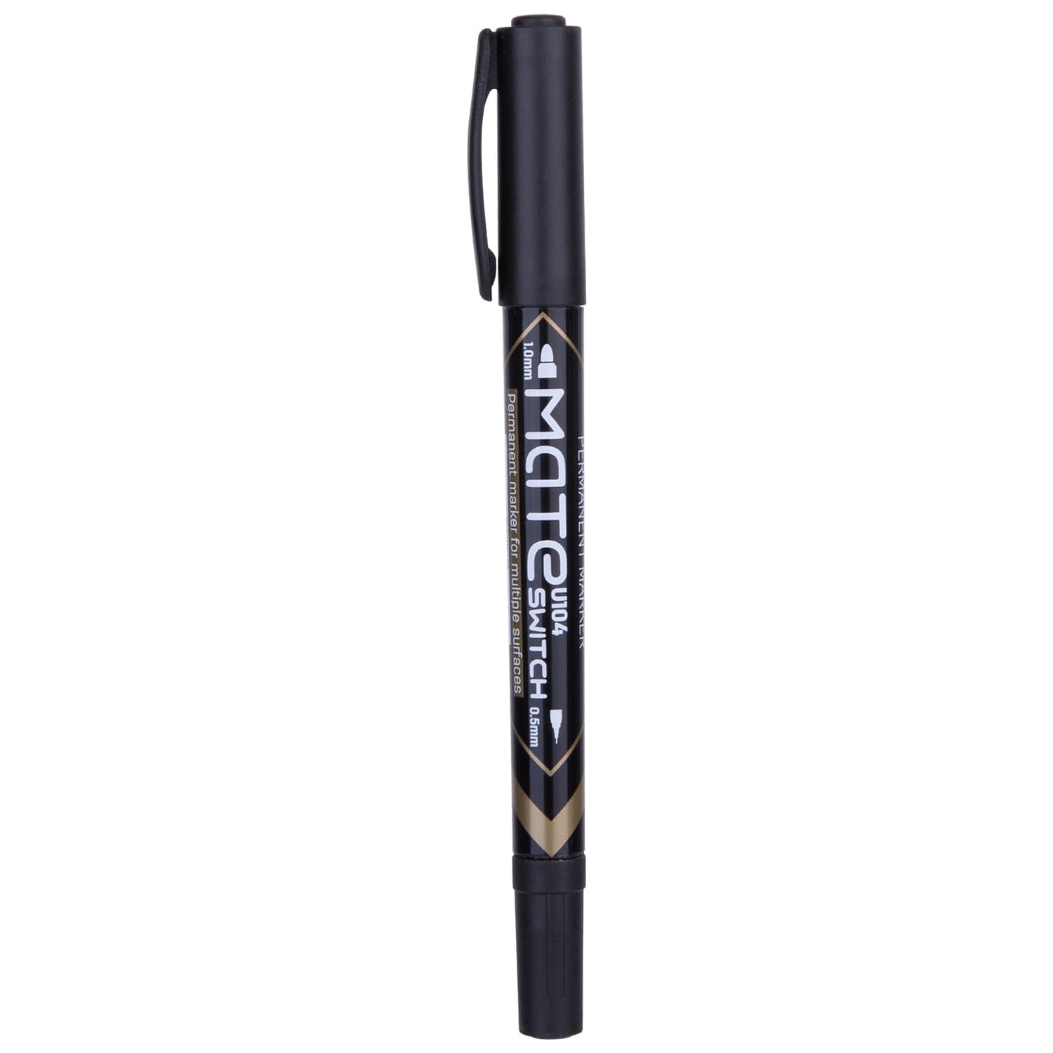 Deli Deli EU10420 Permanent Marker Dual Tip 0.5mm & 1.0mm Waterproof Black Marker | Quick-Dry Low Odor Ink stationary, toys… — thumbnail 5 of 5