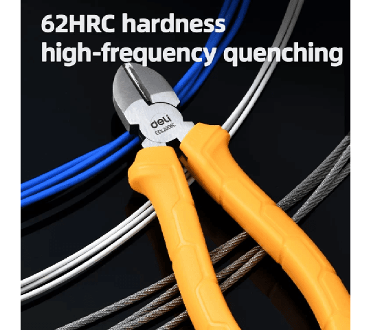 Deli Tools Deli EDL2206C 160mm Cutting Pliers | High Carbon Steel Electrical Wire Cutter hardware & machinery — thumbnail 2 of 2