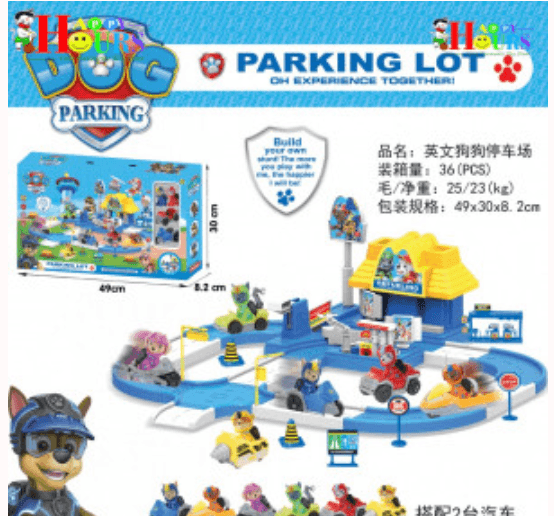 HappyHours Dog Patrol Railcar Rescue Train Toy Set