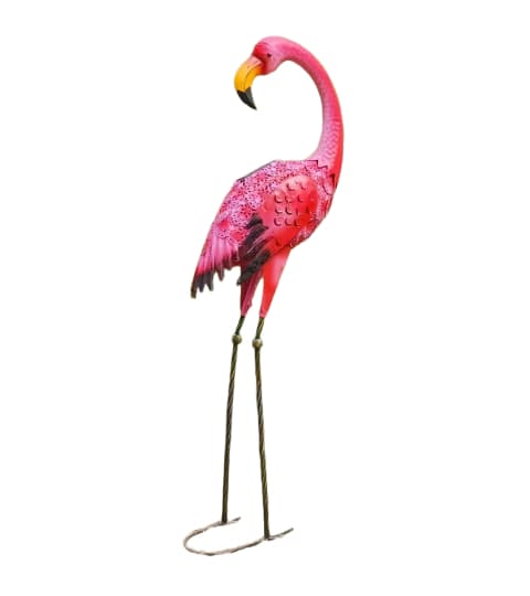 Senwell Metal Flamingo with LED Solar Light Garden Decor W-G180193