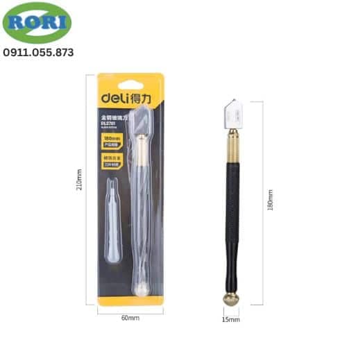 Deli Tools Deli 180mm Heavy Duty Glass Cutter EDL2701 | Professional Diamond Glass Cutting Tool hardware & machinery — thumbnail 2 of 4