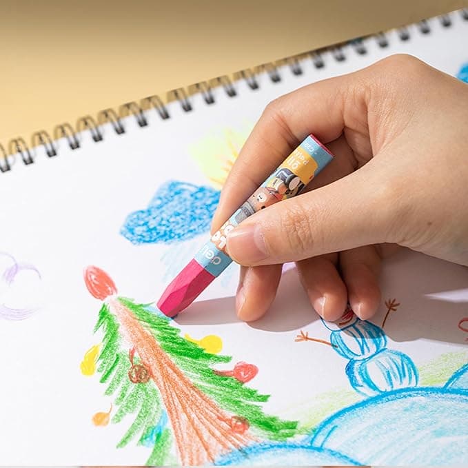 Deli Deli Oil Pastel 12 Colors PVC Box EC20104 – Smooth & Vibrant Coloring Set stationary, toys & sports — thumbnail 6 of 7