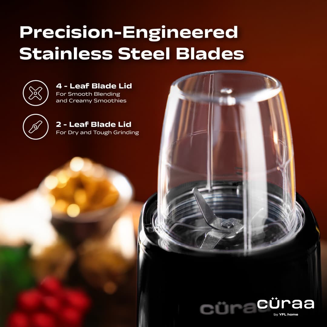 curra Curaa Blendlab Mixer Grinder for Kitchen – 3 Jars, Black electronics — thumbnail 6 of 10