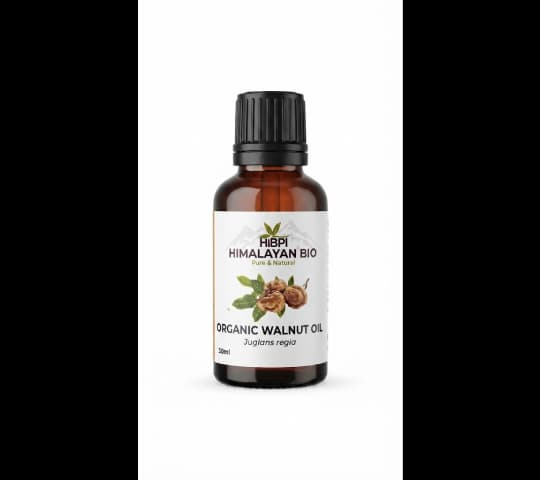 Himalayan Bio Walnut Oil 30ml – Pure Natural Cold-Pressed Skin & Hair Care Oil