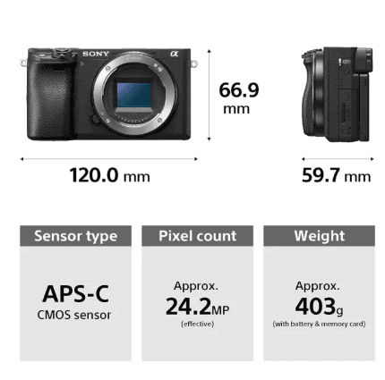 Sony Sony Alpha ILCE-6400L 24.2MP Mirrorless Camera with 16-50mm Lens, Free Bag & 16GB Card electronics — thumbnail 2 of 2