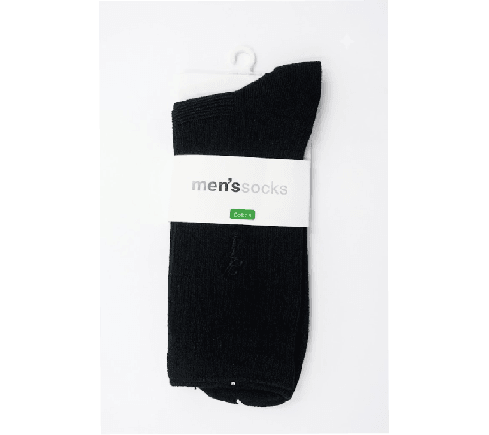 Bossini Cotton Socks for Men – Black