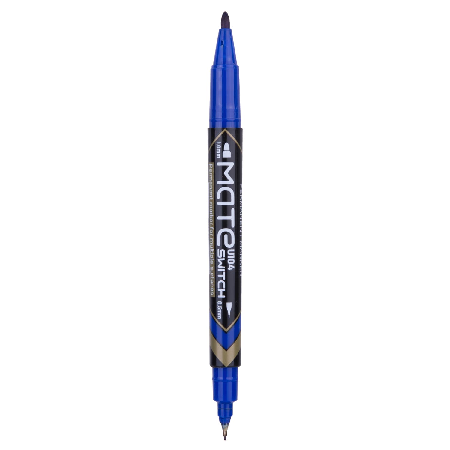 Deli Deli EU211-BL Permanent Marker Blue Dual Tip 0.5mm & 1.0mm stationary, toys & sports — thumbnail 3 of 5