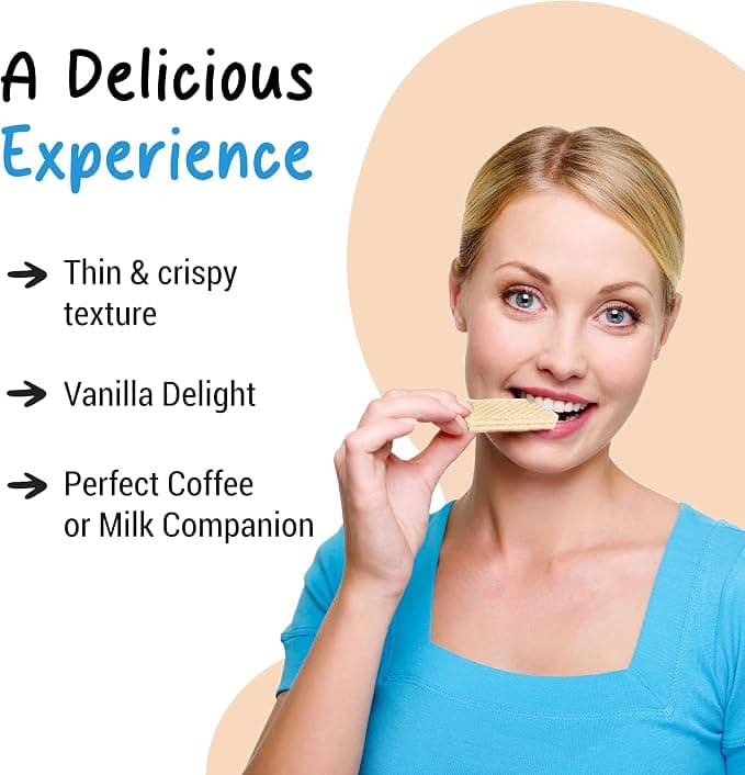 Lady Sarah Lady Sarah Cream Filled Vanilla Wafer 200g | Crispy Vanilla Wafer Biscuits daily essentials & lifestyle — thumbnail 2 of 7