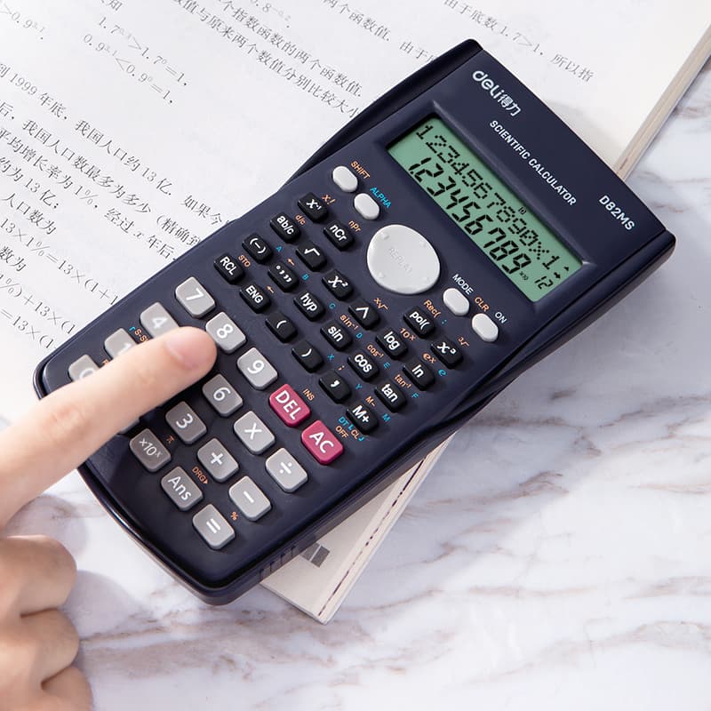 Deli Deli ED82MS Scientific Calculator | 240+ Functions | Student & Engineering Calculator stationary, toys & sports — thumbnail 2 of 7