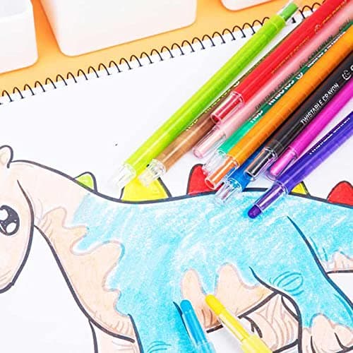 Deli Deli EC20403 Twistable Crayon Color 12 Shades – Non-Toxic Smooth Coloring Crayons for Kids stationary, toys & sports — thumbnail 3 of 5