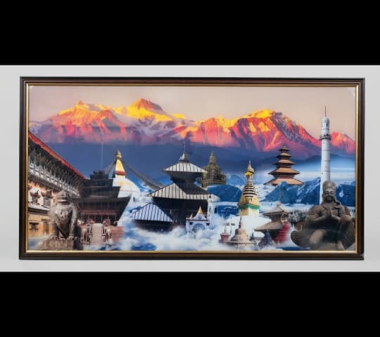 Nepal Cultural & Natural Heritage Framed Art