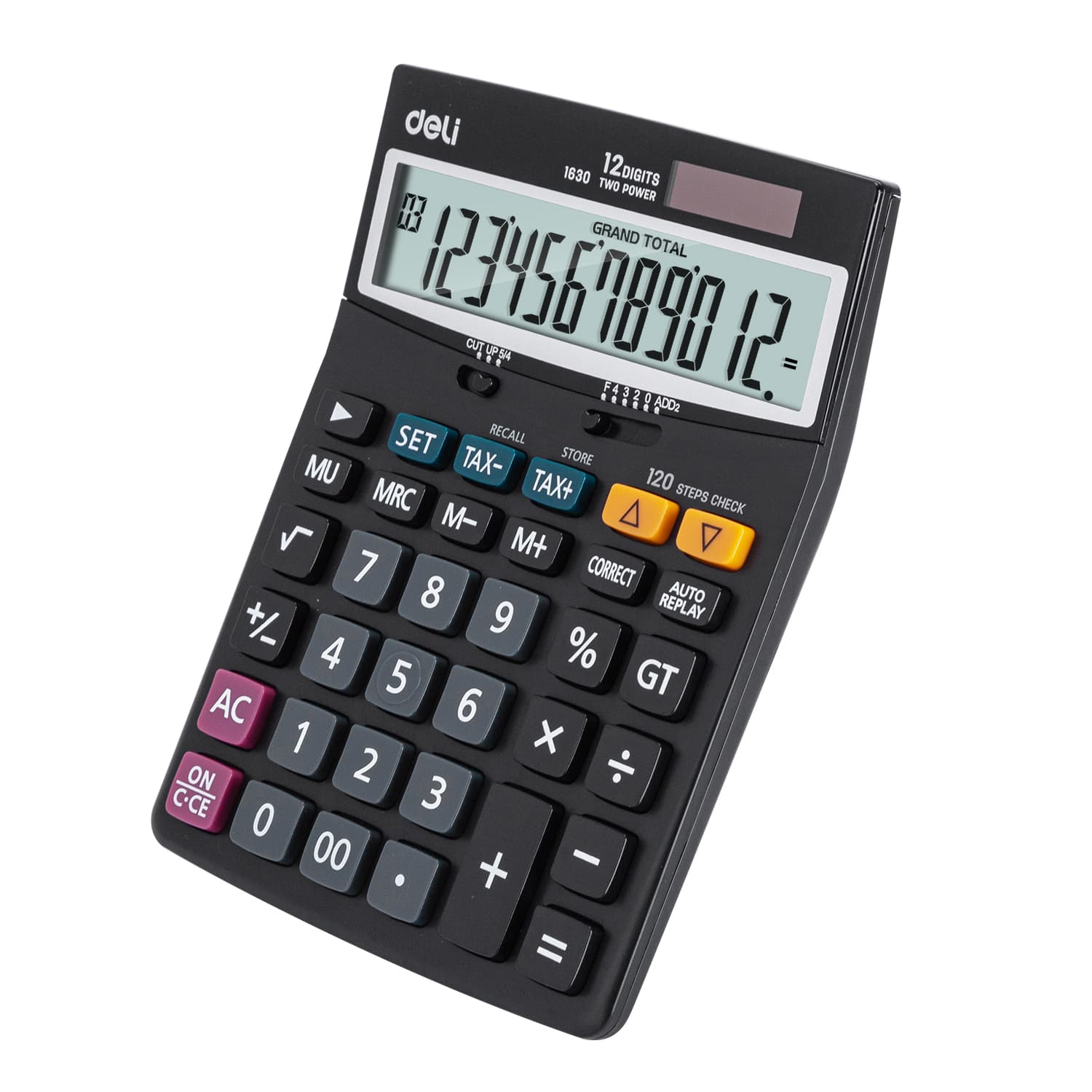 Deli Deli E1630 Desktop Calculator – 12 Digit Large Display Office Calculator stationary, toys & sports — thumbnail 4 of 5
