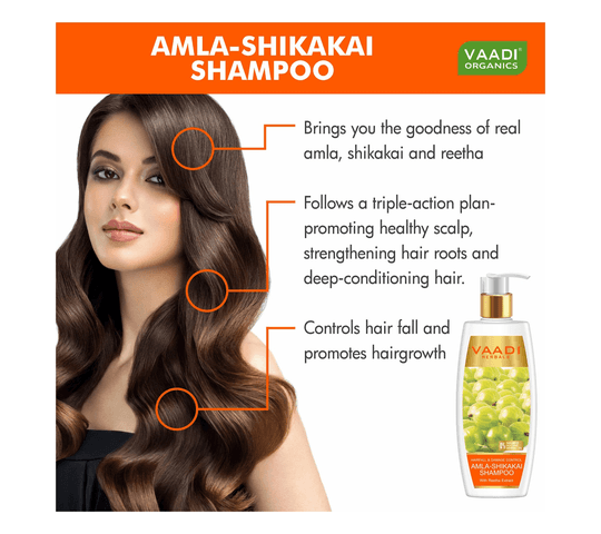 Vaadi Organics Vaadi Organics - Amla Shikakai Shampoo - Hairfall & Damage Control (350 ml) - VH0289 daily essentials &… — thumbnail 2 of 2