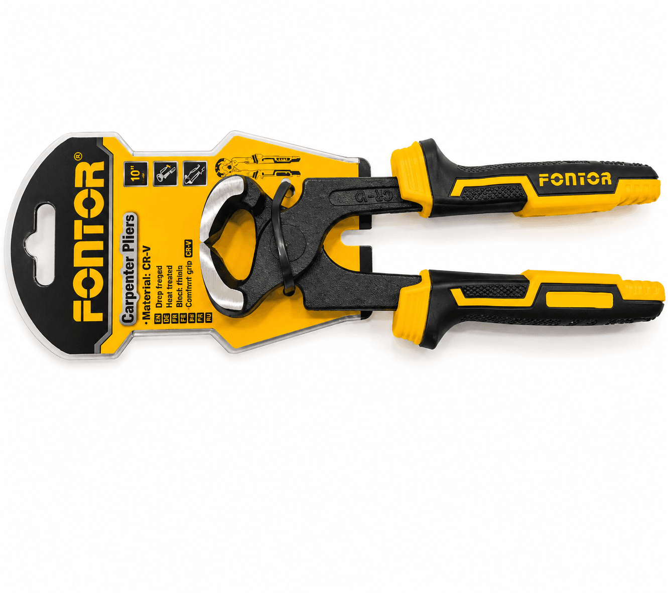 Fontor Carpenter Pliers 6 Inch 180683 Heavy Duty Nail Pulling & Gripping Tool