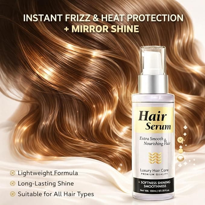 No Brand KS Keratin Smooth Hair Serum 100ml – Frizz Control, Shine & Heat Protection daily essentials & lifestyle — thumbnail 5 of 9
