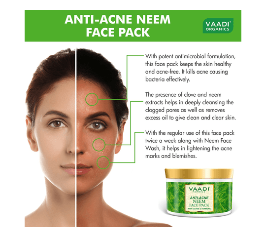 Vaadi Organics Vaadi Organics - Anti Acne Neem Face Pack With Clove And Turmeric (600 gms) - VH0460 daily essentials &… — thumbnail 2 of 2