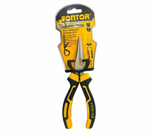Fontor 6 Inch Long Nose Pliers HLNP08168 – Precision Hand Tool for Electrical & DIY Work
