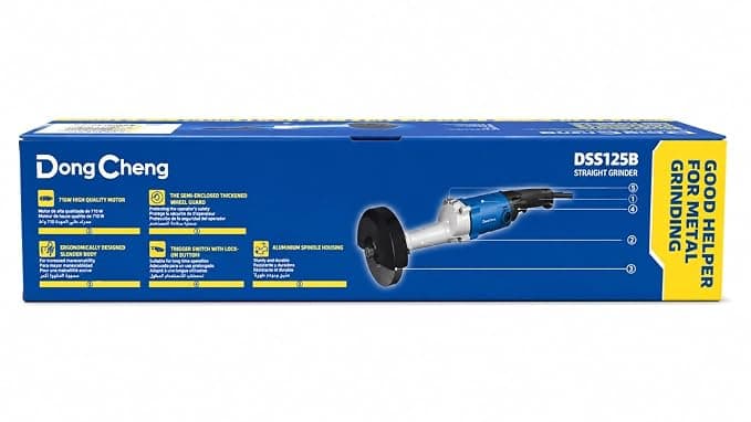 Dongcheng Power Tools Dongcheng DSS125B Straight Grinder Rotary Tool 710W Heavy Duty 125mm Professional Grinding Machine… — thumbnail 3 of 7