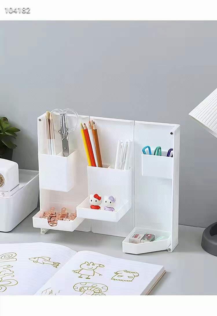 Foldable Desk Organizer | Multi-Purpose Desktop Storage Rack