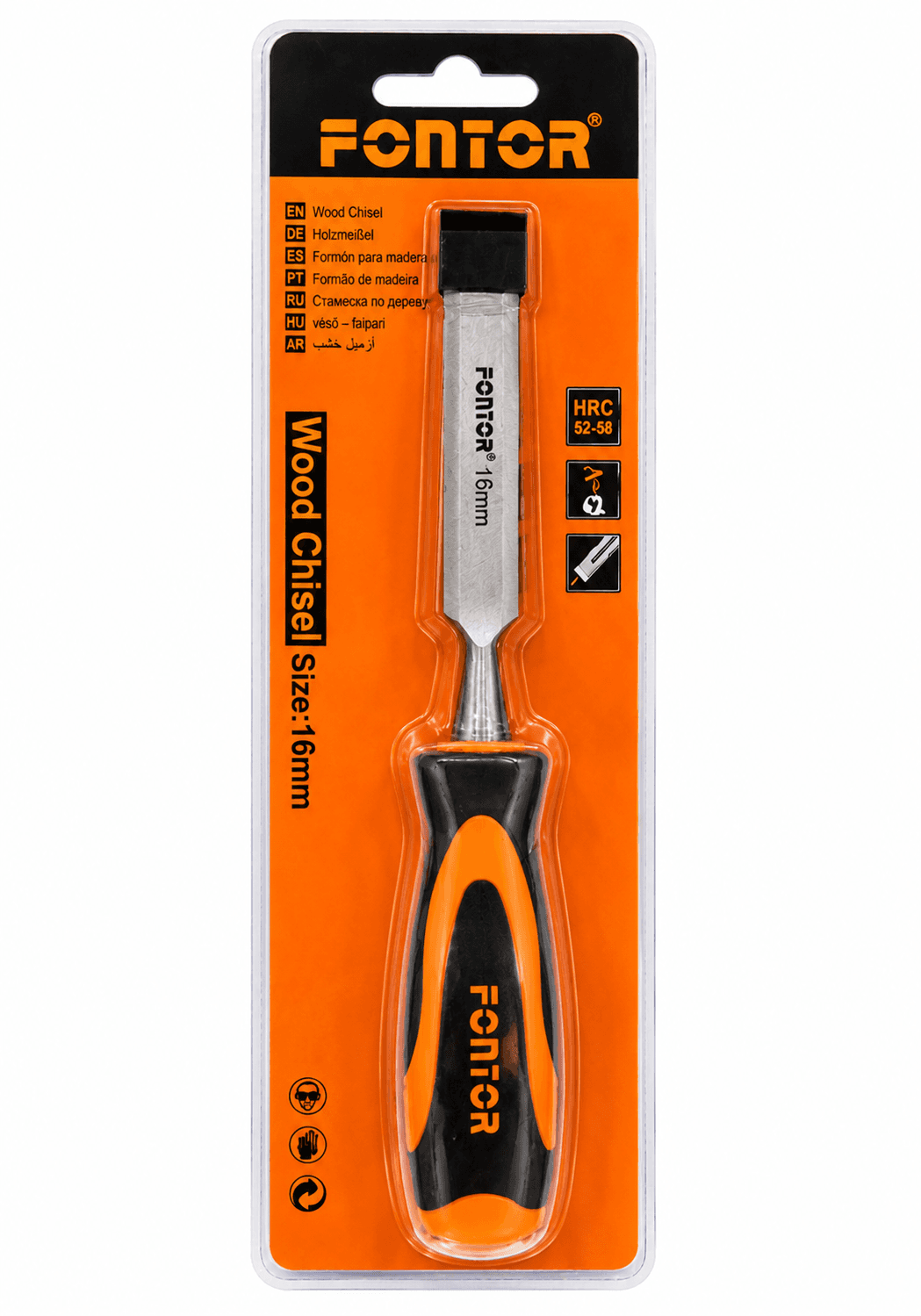 Fontor Fontor Chisel Wood 16mm HWC0116 Professional Woodworking Chisel for Carving, Shaping & Joinery hardware & machinery — thumbnail 2 of 2