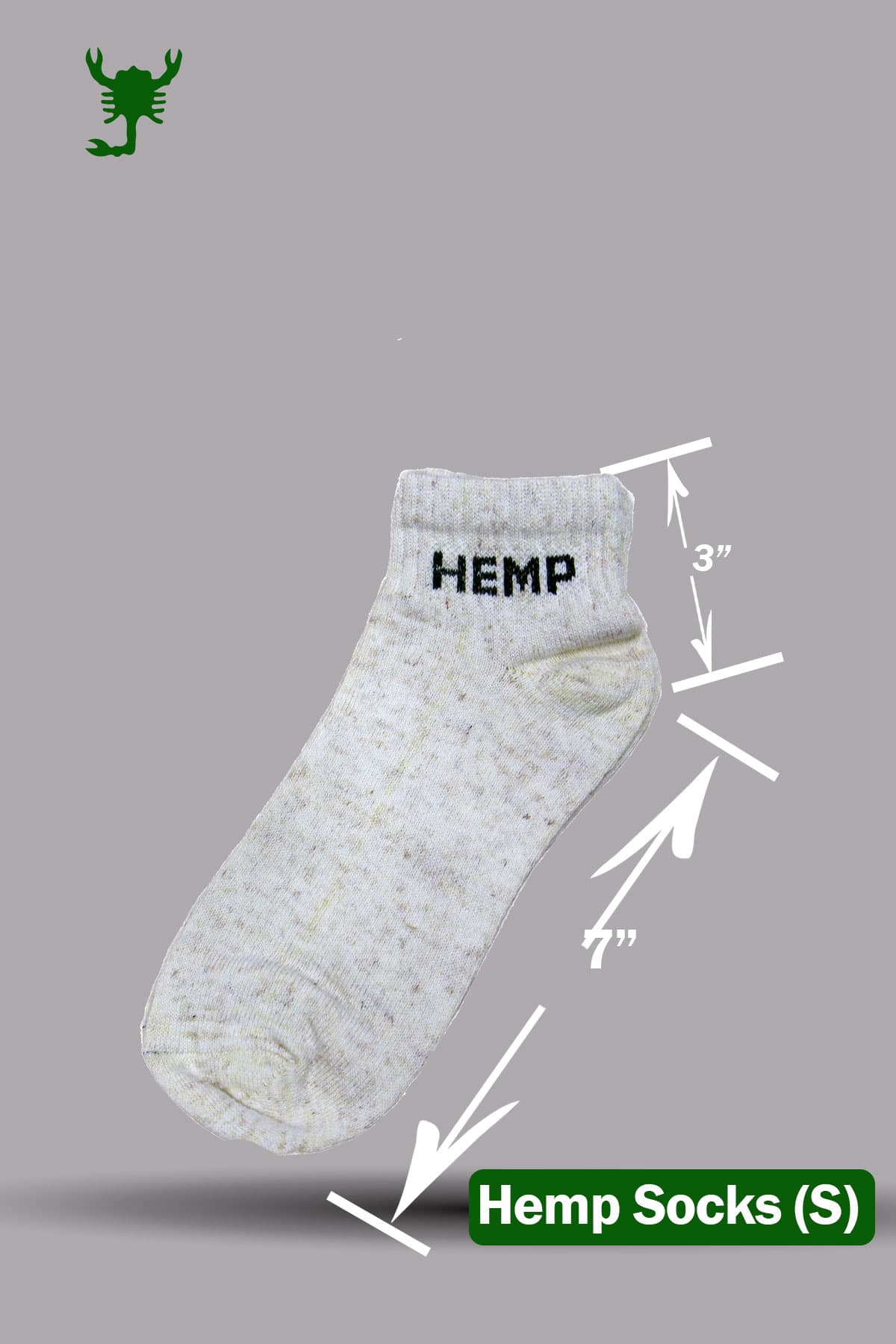 Hemp Hemp Odourless Sweat Less 100% Natural Hemp Socks | Breathable Anti-Odour Comfort Socks daily essentials & lifestyle — thumbnail 5 of 7