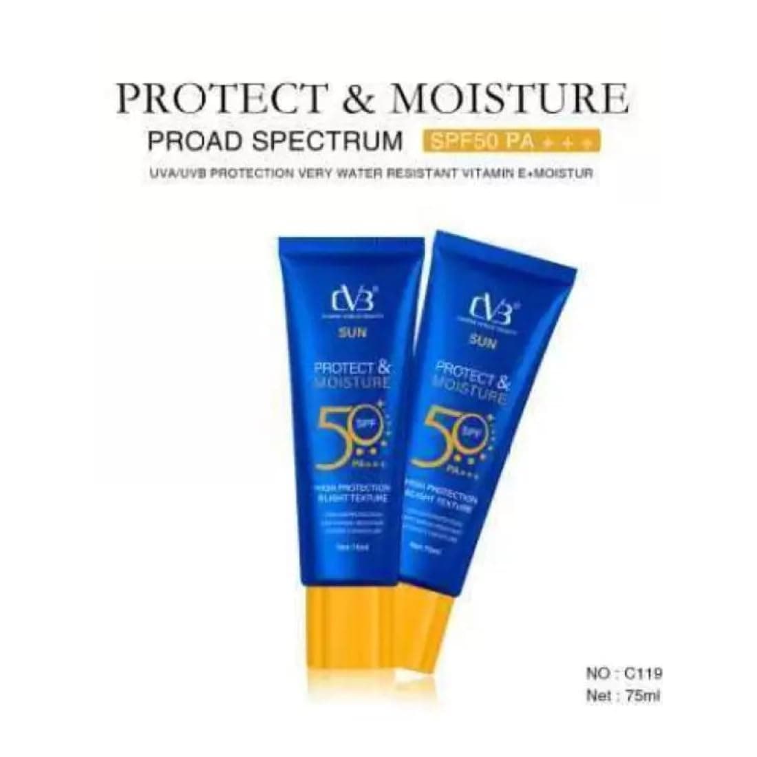 CVB CVB C119 Sun Protect & Moisture SPF 50+++ | High Protection Light Texture Sunscreen daily essentials & lifestyle — thumbnail 3 of 8