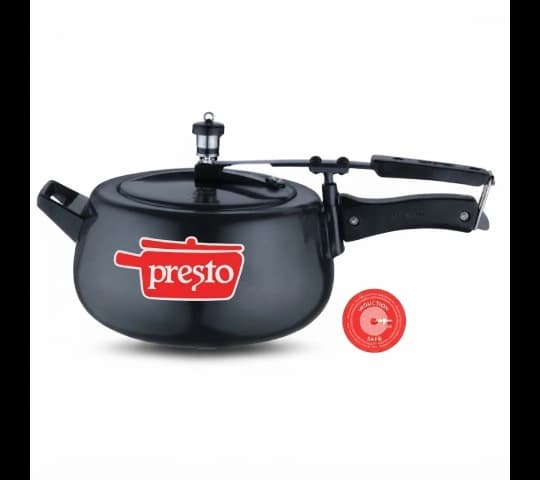 Presto Aluminium Hard Anodized Contura Inner Lid Pressure Cooker Induction Base 2 Litre