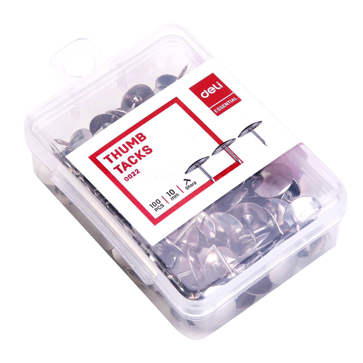 Deli Deli E0022 Thumb Tack – Durable Steel Push Pins for Notice Boards, Cork Boards & Office Use stationary, toys & sports — thumbnail 5 of 5