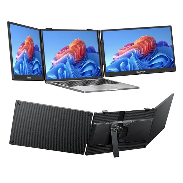 Blackview DCM5 14" Dual Monitor Portable Laptop Screen Extender with Speaker